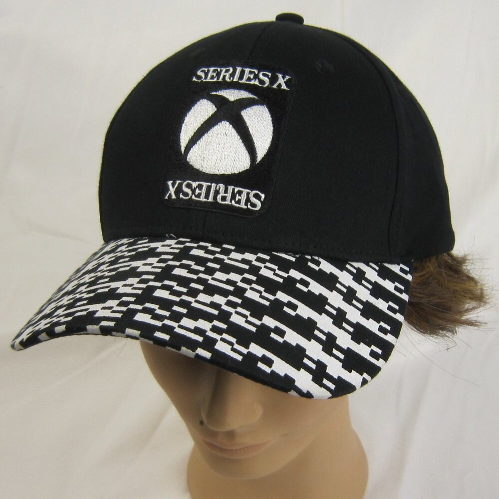 Xbox Series X Promo Hat - Blk - Youth or Small Adult Head with Adjustable Strap